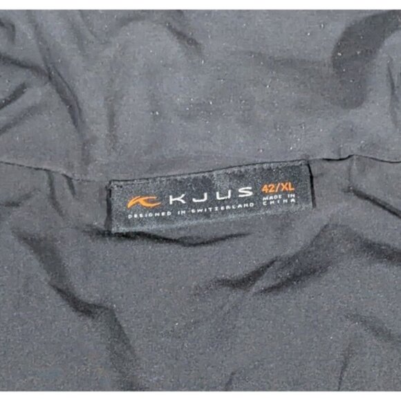 KJUS Women's XL Vail Jacket Full Zip Cable Knit Merino Wool Blend Athletic Black - Picture 2 of 11